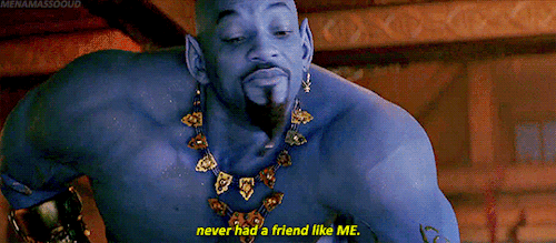 mena-massoud:“When you’re Genie, somebody always wants something from you.”