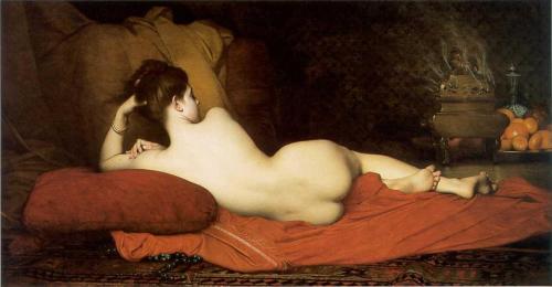 cg54kck:  Odalisque, 1874Jules Joseph Lefebvre (French 1836-1911)
