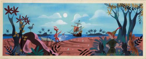 Peter Pan concept art by Mary Blair