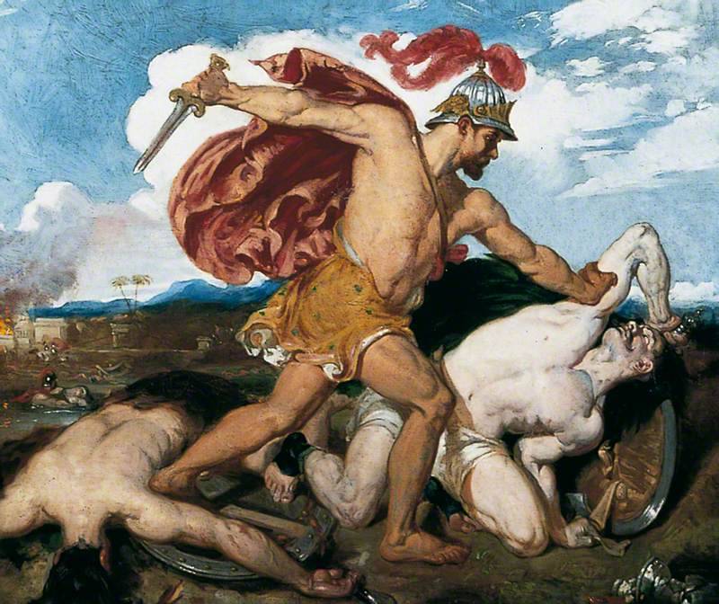 William Etty [English Painter, 1787-1849] Beniah circa 1824 oil on canvas  