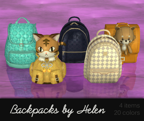 TS4 Backpackshttp://helen-sims.blogspot.ru/2016/07/ts4-backpacks.html