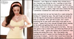 ladyelysia:MINE FOR A WEEK (M2F)Not the deal he envisioned, but he’s gonna make it work anyway.