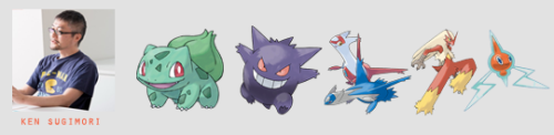 cacnea:  GAMFREAK Designers + some Pokémon they’ve created Who created one of your favorite Pokémon? (larger list here) 