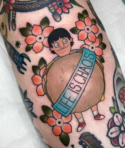 Paula Castle bobs burgers;cherry blossom;neotrad;quote