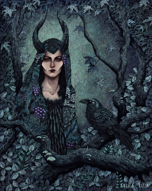 mondodinerd: La pin-up del giorno: Malefica, di Angela Rizza. angelarizza: Excited for the movie com