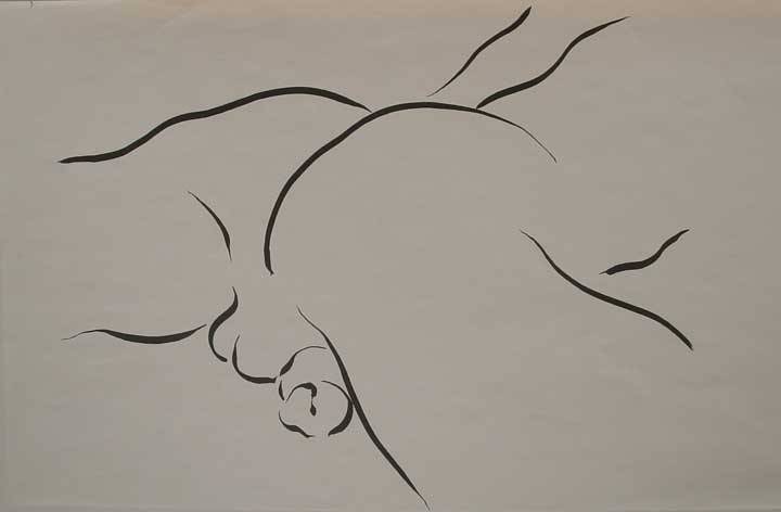 vintagegayromance: Lester Barnett (b. 1942) Untitled, n.d. Ink on paper 11 x 17”