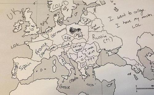 pujari-wei-ratio: badwolfwillrise: badwolfwillrise: danbrownish: Americans Were Asked To Place Europ