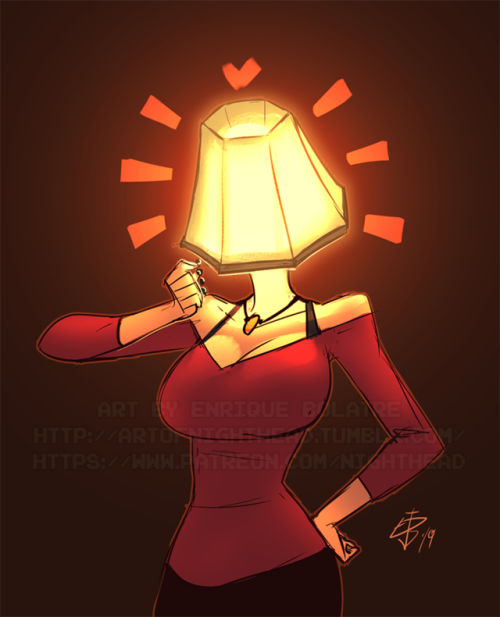 Lamp girl for @potentialforart Support me on Patreon!