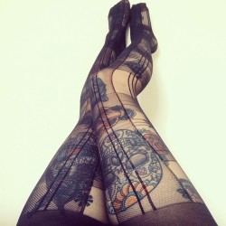 pntypictures:  tatooed legs. 