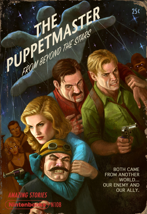 Nintenbooks + Androids Saga (faux) pulp coversGet Prints HERE