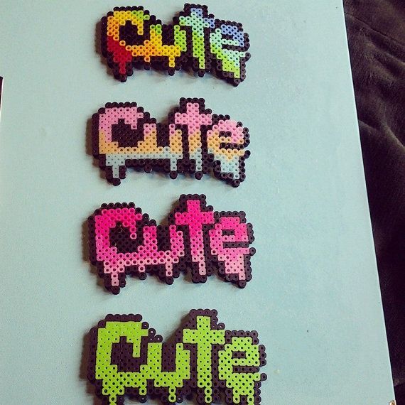 Kawaii Perler Bead Animals 