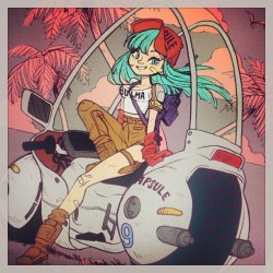 thetarrpit:  ⭐bulma flats!⭐ #progress #preview #dragonball