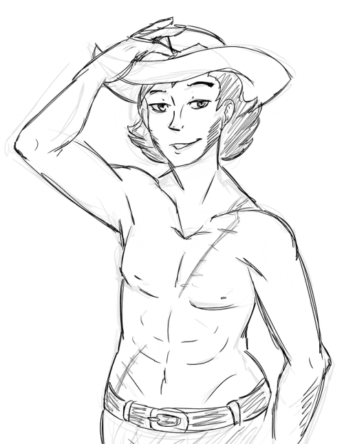 I call this piece “elfy draws ballast mcgee shirtless and attempts to make him as hot as possi