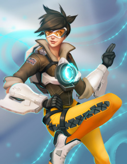 amberharrisart:  Tracer! :D Also I’ll be attending WonderCon 2016 at table I-28 in Artist Alley as Amber Harris! Hope to see you there! 