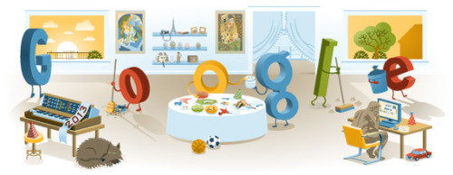  Pessoas normais vendo essa imagem: Que legal o logo do google  Eu: Não dei autorização pra me colocarem lá  