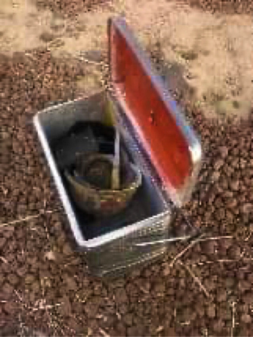 Cooler I Found Outside Work. It Also Had A Wooden Photo Set Of Some 2012 High Schooler Im Choosing To
