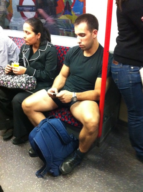 Porn photo 61.Â  More shorts on the subway.