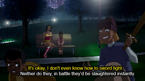 sugarspicenotallnice:  ask-gallows-callibrator:  IS WONDER WOMAN TELLING HER TO GO