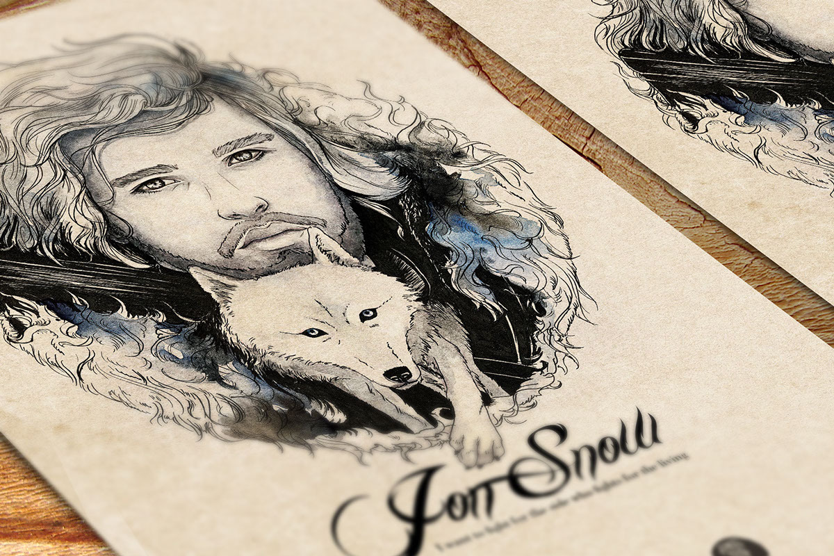 pixalry:  Game of Thrones Illustrations - Created by Jia Yi 