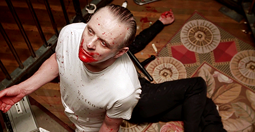 madsmikkelsenn:  Anthony Hopkins as Hannibal Lecter in The Silence of The Lambs,