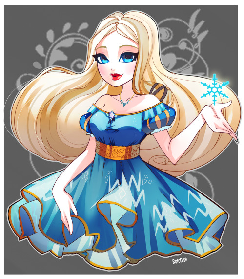 teatime-with-maddie: more-than-one-together:apple-and-blondie:rotodisk: First OC completed - Snow Ma
