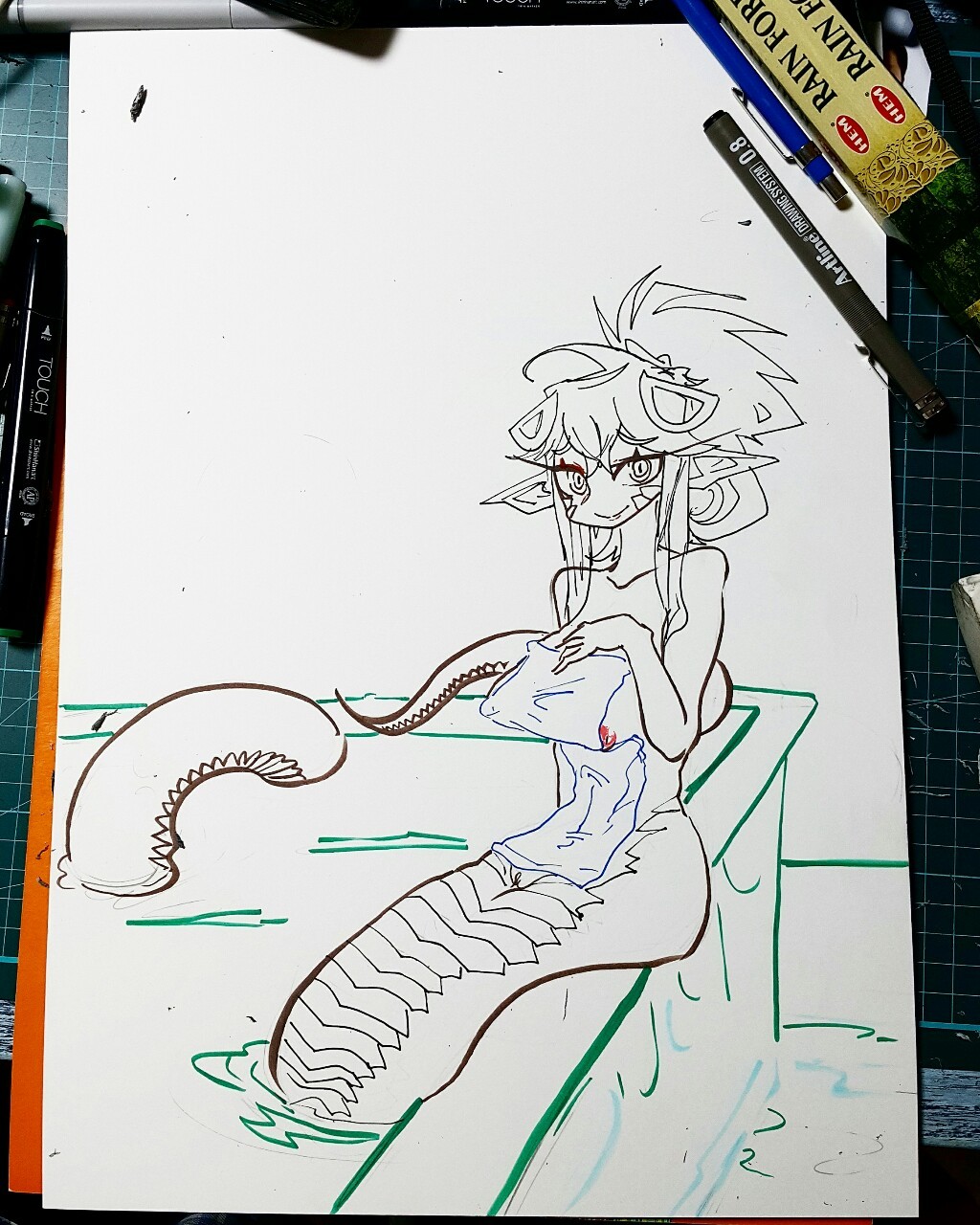 gynoidherring:  Commission for mr.Greg  Monster Musume - Miia♡♡♡♡ Thankyou