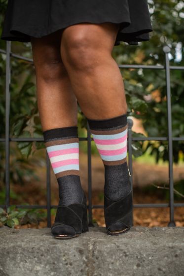 Extraordinary POC-Trans Proud Stripes Thigh High + Dreamer POC-Trans Proud Stripes Crew Th