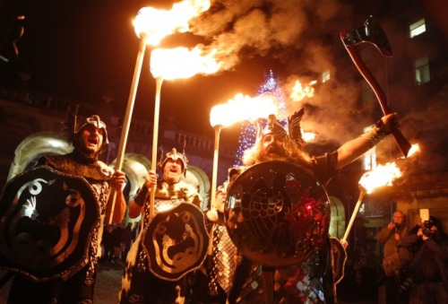 paganroots:Torchlight procession to kick off Hogmanay celebrations in Edinburgh, December 30, 2014. 