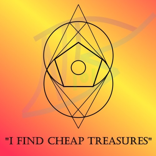 strangesigils:“I Find Cheap Treasures”Keep this sigil in your wallet when you go out scavenging your