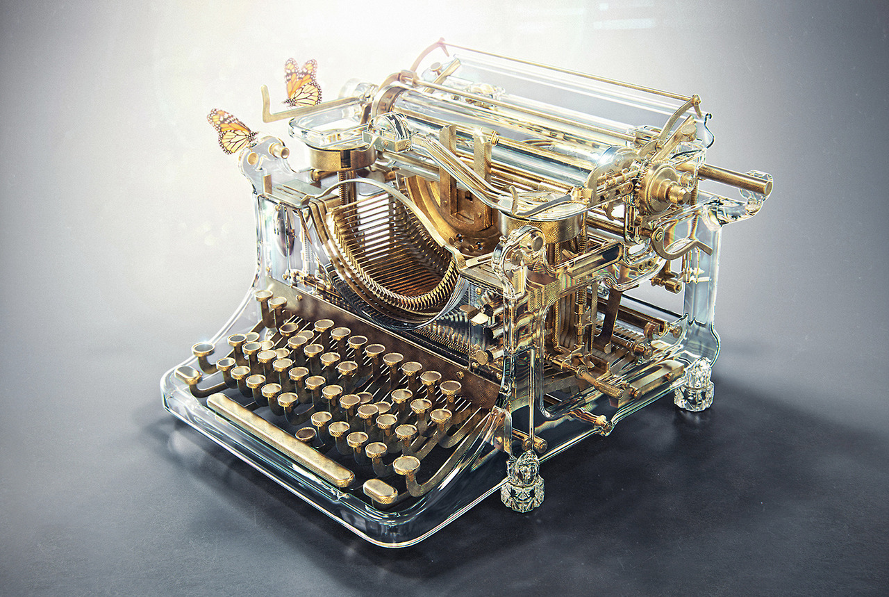 dieselfutures:  Glass Typewriter