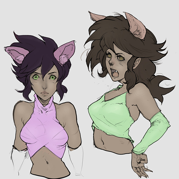 indonesianbob68:  keanefoxsart:  Hello  plague girls Chirei and Imoya. I didn’t