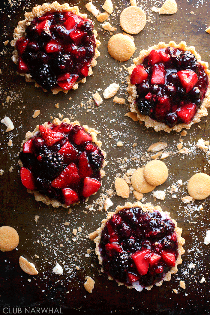 Triple Berry Tarts - Sweet Tooth Girl