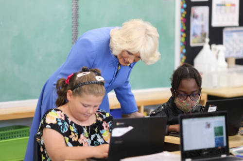 The Duchess of Cornwall attends a youth literacy event at Assumption School Ottawa, Canada, 18.05.20