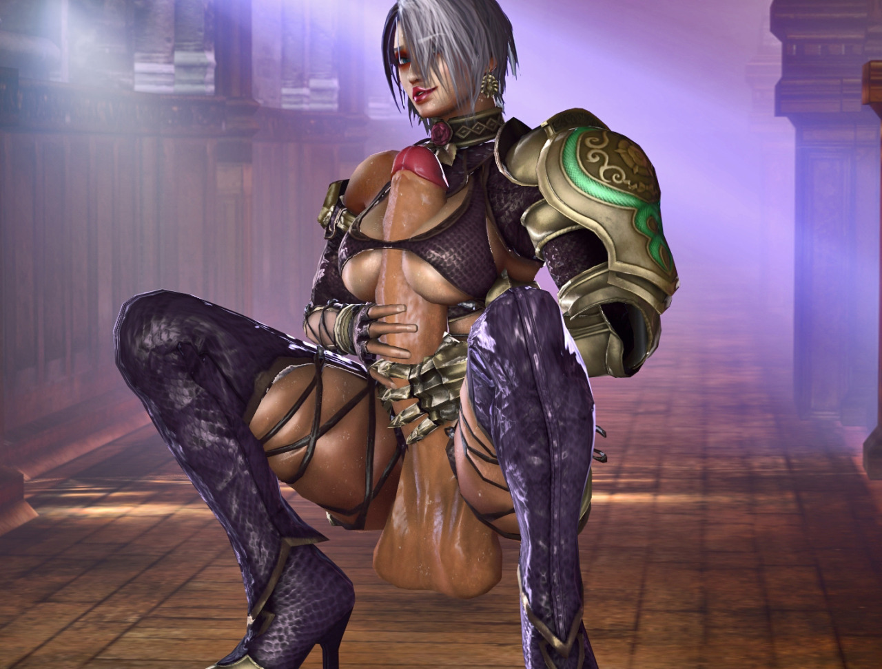 mitrild-sfm:  Ivy has played a bit with the cursed sword … http://imgur.com/a/6GiDG