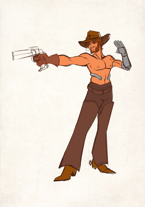 #2 of our weekly Friday Night Fan Art session. I think McCree should have a skin where he’s shirtles
