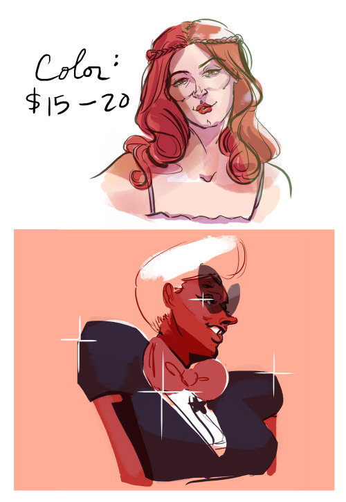 Jenarts Commissions!Hi everyone! I’m opening up commissions for digital works- these are the b