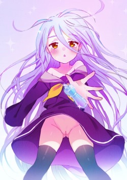 naughty-rwby-hentai:  Here is Shiro from No Game No Life~ This set was requested by Anonymous   (Please mark all Asks with anonymous to remain so.)