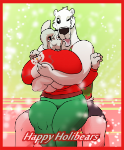 rittsrotts:  Happy Holibears!  Bailey mushin some pepper in this holiday themed whatever ;DPage 1 of the new comic will debut TOMORROW!!!http://www.patreon.com/87452 catch it first here!