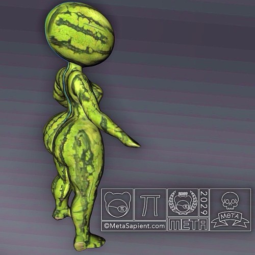 You Like Big Watermelon Booty? This #characterdesign May Be My First Designer Toy. Still In The Concept