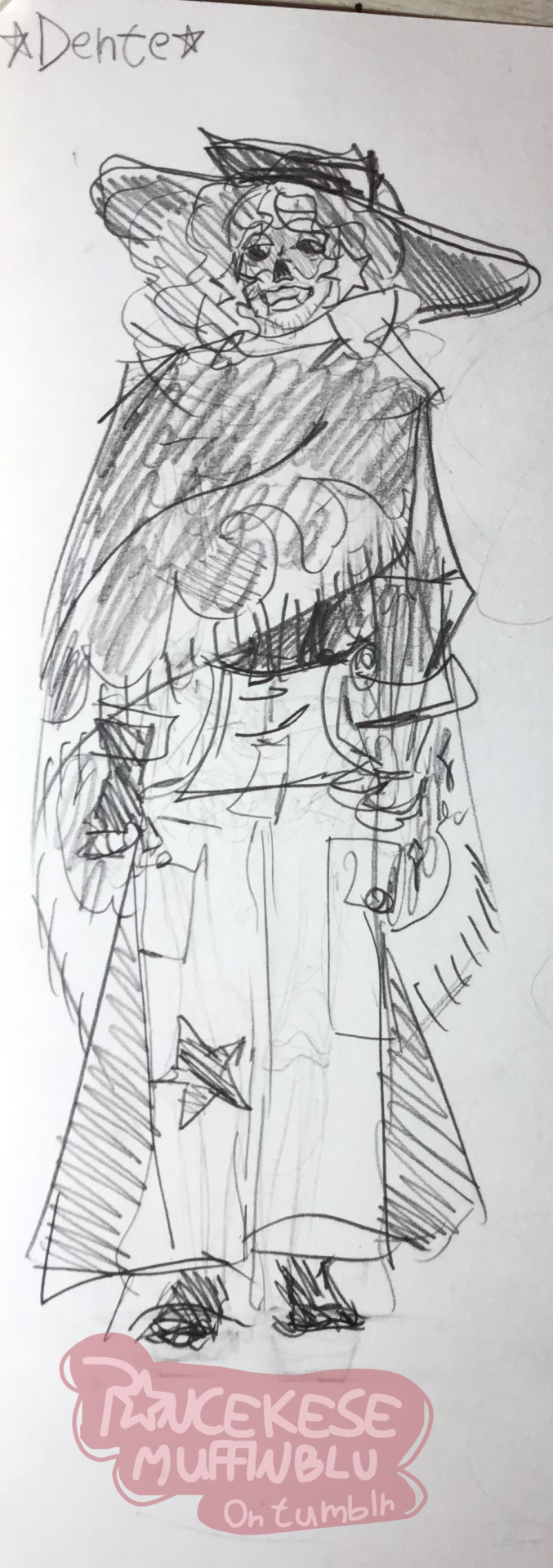 This Is Dente An Oc Of Mine That I Redesigned Who Started Out As A Sans, His First Design Was This: