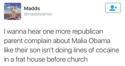 twitterlols:  (about the possibility that malia was smoking weed) 
