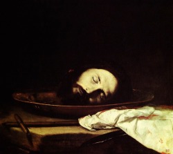 hadrian6:  The Head of John the Baptist. 1646. Jusepe de Ribera. Spanish.1591-1635. oil on canvas. http://hadrian6.tumblr.com 