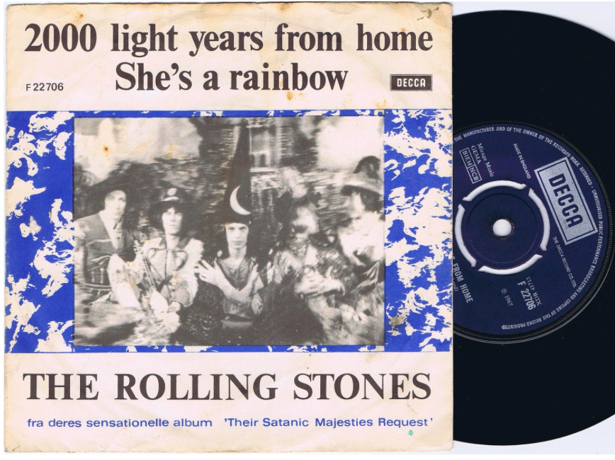 classicwaxxx:  The Rolling Stones “2000 Light Years From Home” / “She’s A