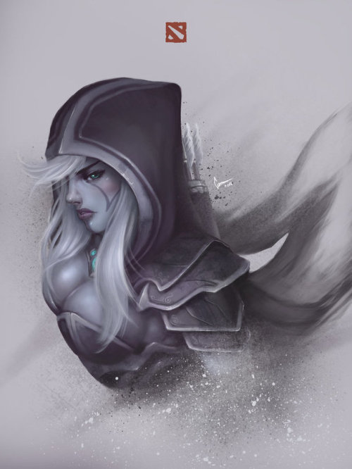 Traxex - Drow Ranger by curanmor166 