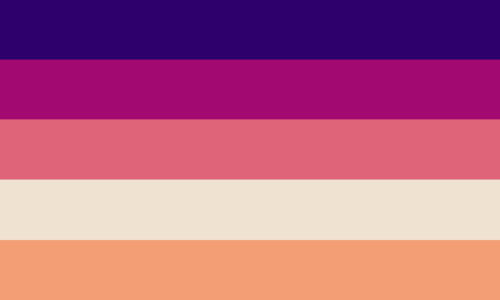 Image Id: Rectangular Flag With Six Stripes That Are, In Order, : Dark Violet, Medium Reddish Magenta,