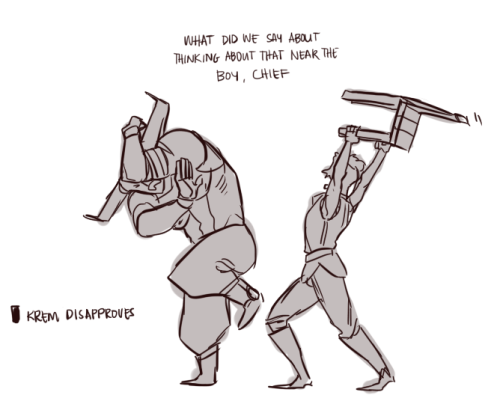 countthelions:siriusdraws:cole strikes againiron bull // dorian // cullen#f U CL #krem finally uses 