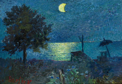 Sea at Night, David Burliuk