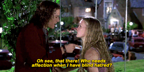 televisionfilmgifs:Why are you doing this? I told you, you may have a concussion. 10 Things I Hate A