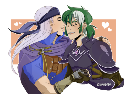 jaybug-jimmies: gilmobobo: Legault + Heath from Fire Emblem: The Blazing Blade for the biggest fan o