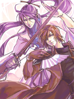 rhapsodyonfire:  Gakupo and Genesis Rhapsodos.